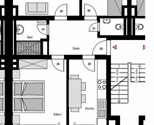 Grundriss Blumenthalstr. 49, 2. OG links